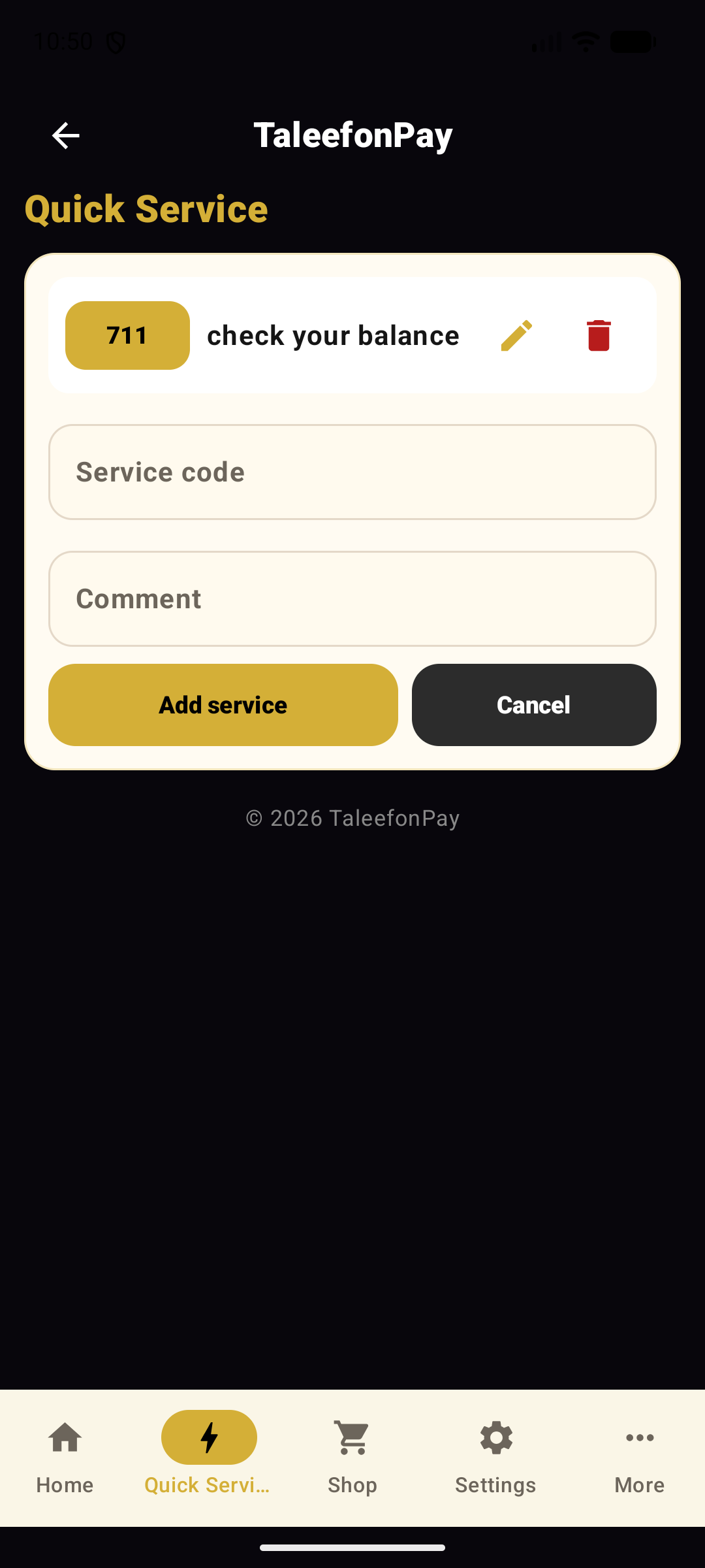 Quick Services