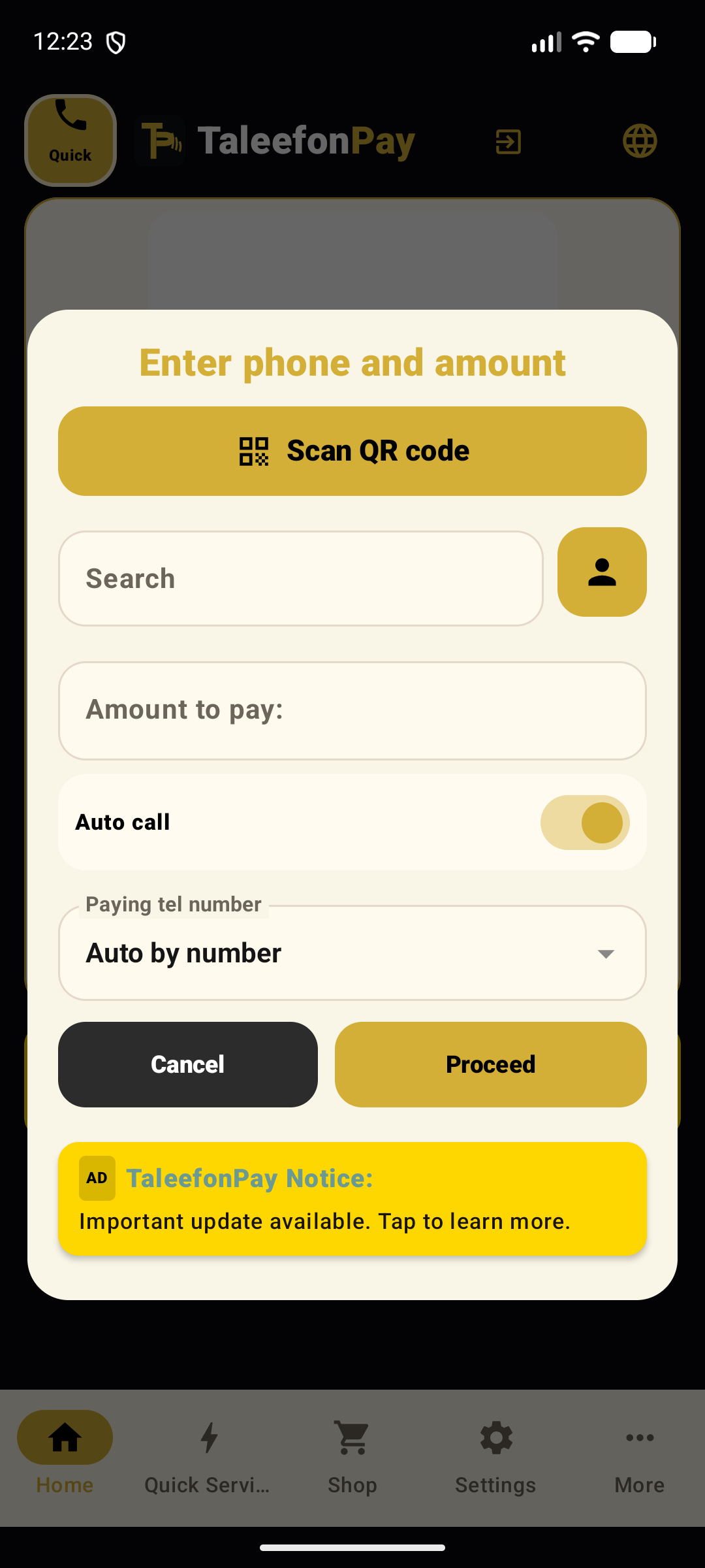 Manual Payment