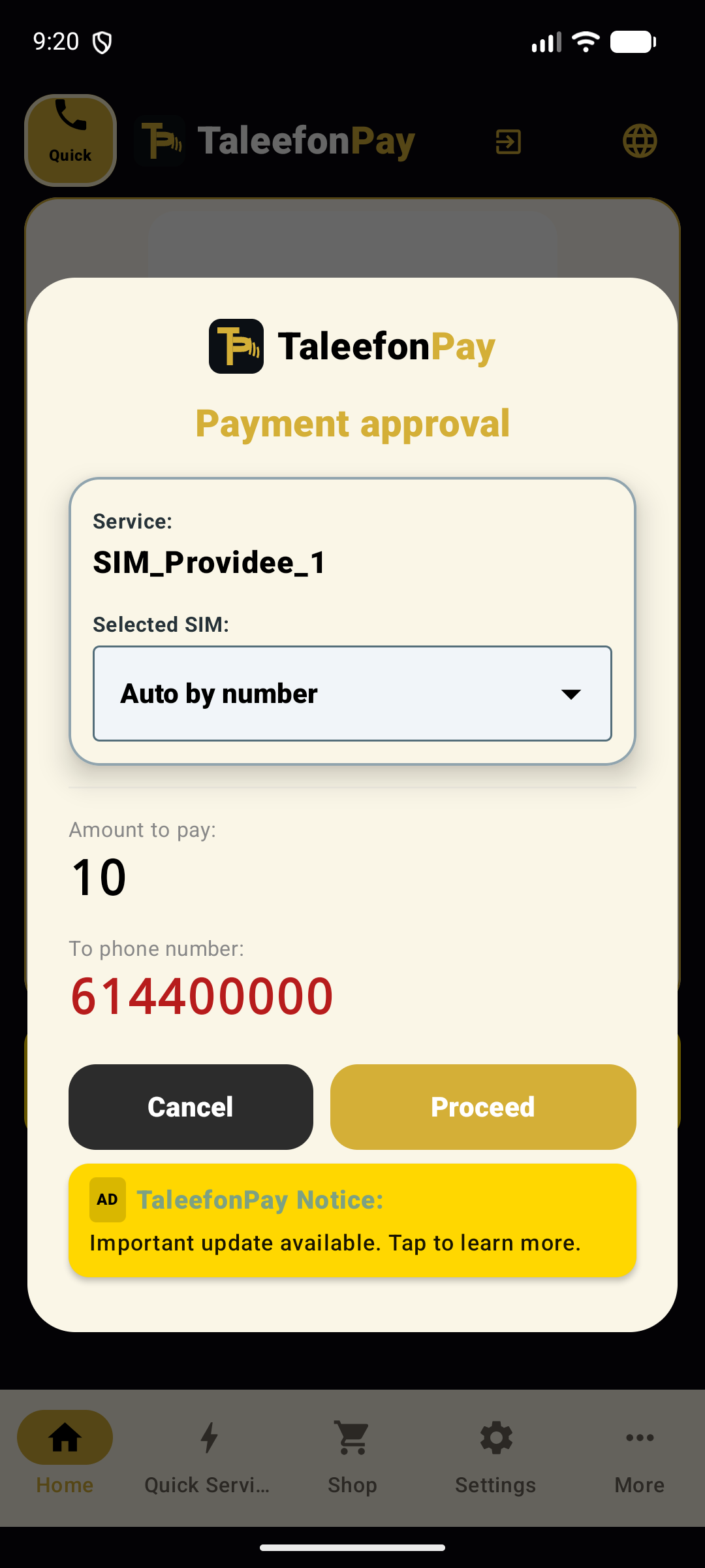 Payment Confirmation